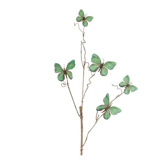 29" Green Butterfly Twig Sprays, 4ct.